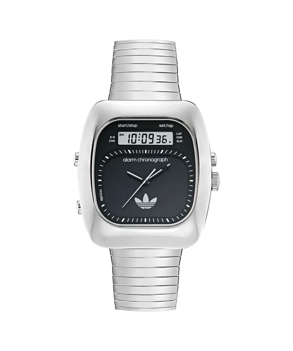 Montre unisexe rétro vague trois en acier inoxydable AOSY25013