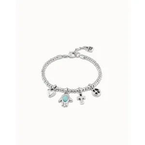 Bracelet en Pierre Naturelle Métal Turquoise Valeurs Unode50 Bijoux et Accessoires