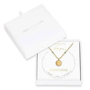 Collier Wellness Gems en Aventurine Dorée de 45cm avec Prolongateur de 5cm 3847 Joma Jewellery