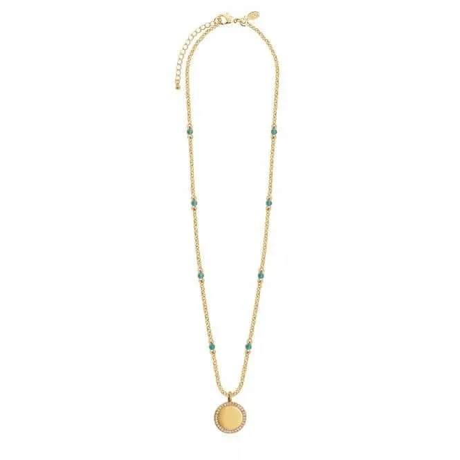 Collier Wellness Gems en Aventurine Dorée de 45cm avec Prolongateur de 5cm 3847 Joma Jewellery