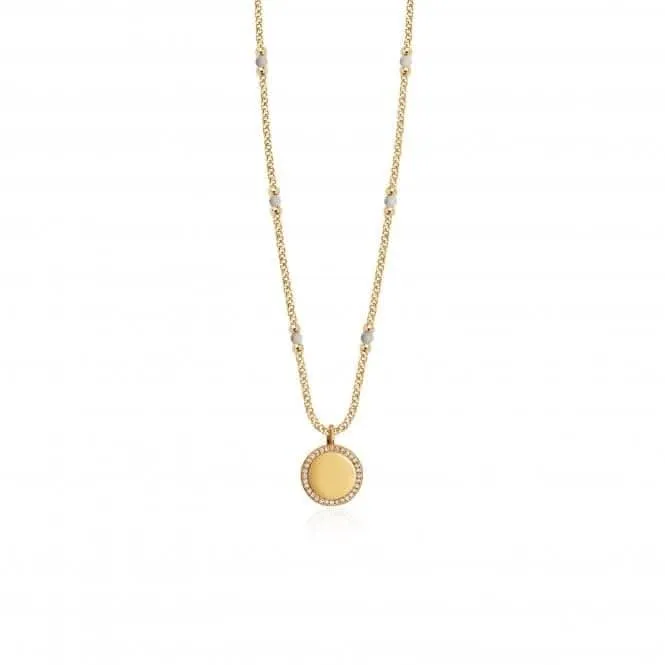 Collier Wellness Gems en Howlite Doré 45cm avec Extendeur de 5cm 3851 Joma Jewellery