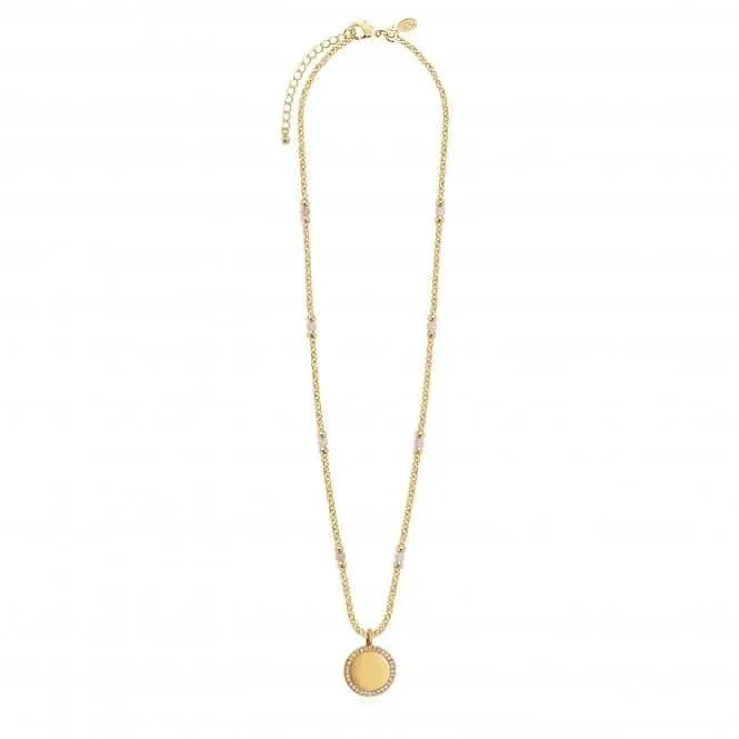 Collier Wellness Gems Gold Rose Quartz 45cm avec prolongateur de 5cm 3848 Joma Jewellery