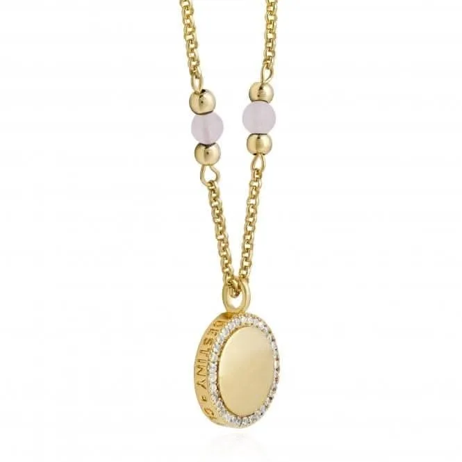 Collier Wellness Gems Gold Rose Quartz 45cm avec prolongateur de 5cm 3848 Joma Jewellery