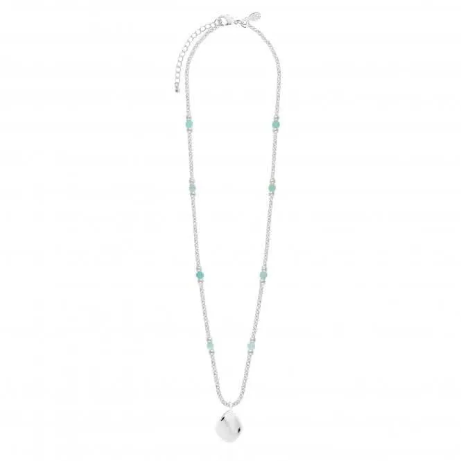 Collier Wellness Gems en Amazonite Argentée 45cm   Prolongateur 5cm 4229 Joma Jewellery