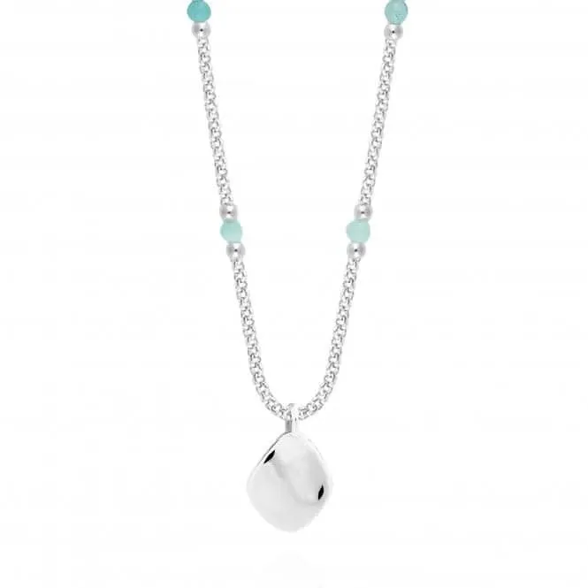 Collier Wellness Gems en Amazonite Argentée 45cm   Prolongateur 5cm 4229 Joma Jewellery