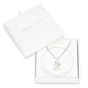 Collier Wellness Gems Perle Argentée 45cm   Prolongateur 5cm 4225 Joma Jewellery
