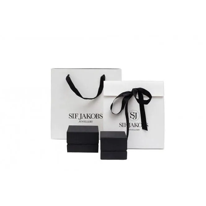 Bague Piccolo Follina Nero en Zirconia Blanc et Émail Noir SJ-R11577-BECZ-YG Sif Jakobs Jewellery
