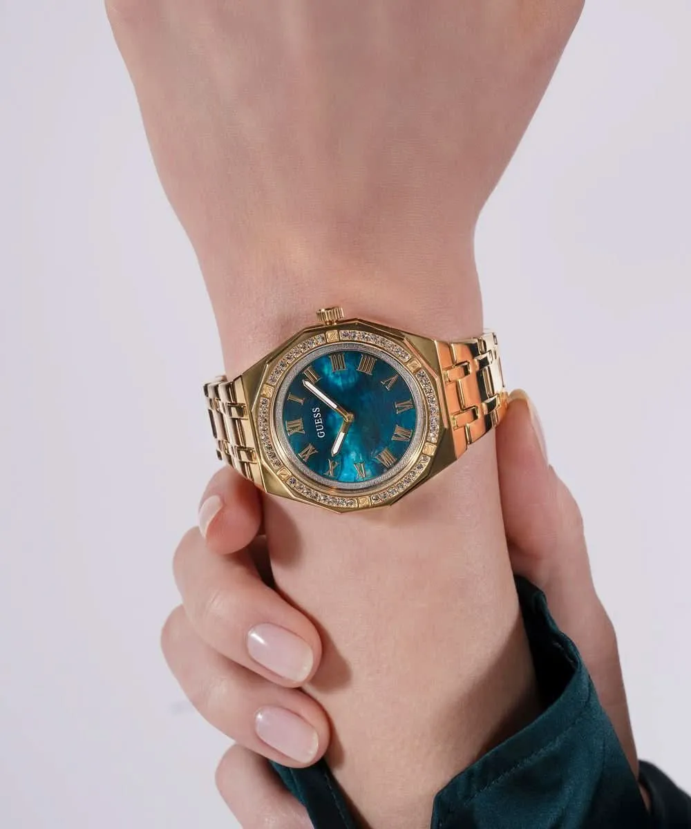 Montre Femme Or Vert Désir GW0770L2