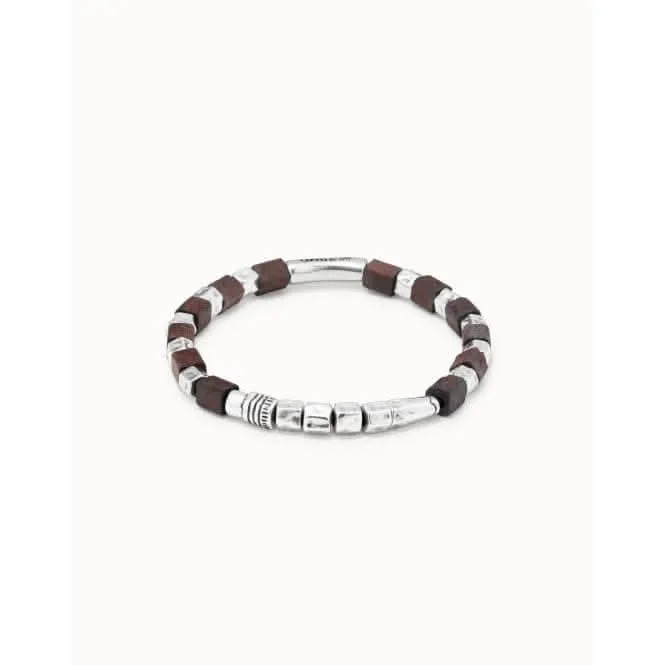 Bracelet en Bois Argenté Unode50 Bijoux et Accessoires