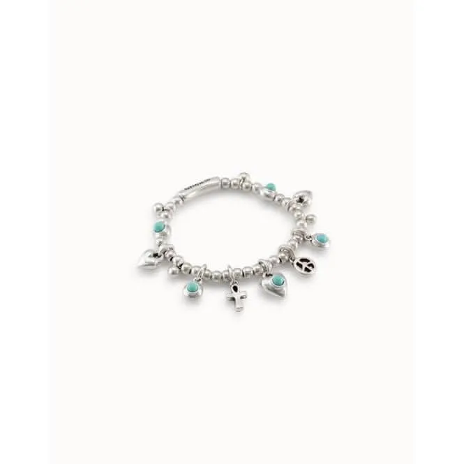 Bracelet en Pierre Naturelle Métal Turquoise Unode50 Bijoux et Accessoires