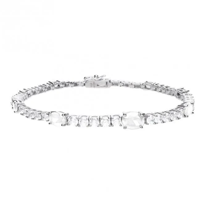 Bracelet en pierres rondes et ovales en zircone B5329 Diamonfire Jewellery